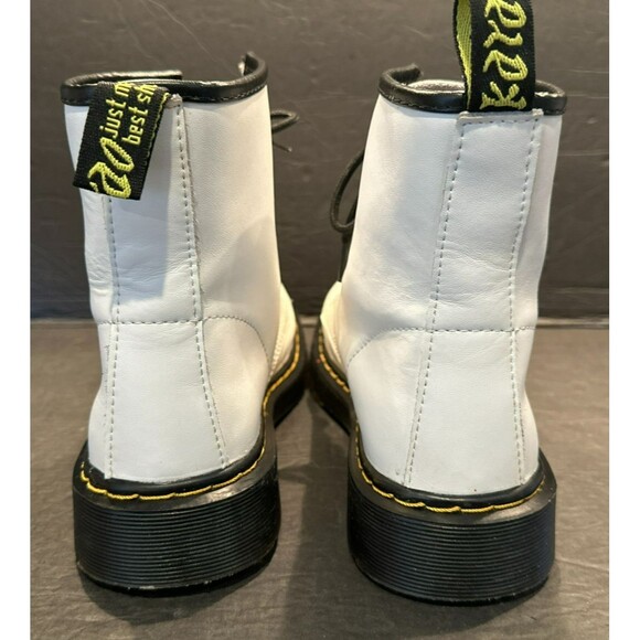 Karardo  White Vegan Leather Lace Up Combat  Boots Women's Size 8.5 (39) - Picture 8 of 10